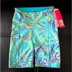 Lilly Pulitzer weekender high rise bike short. Size XXS. Bermuda blue. NEW
